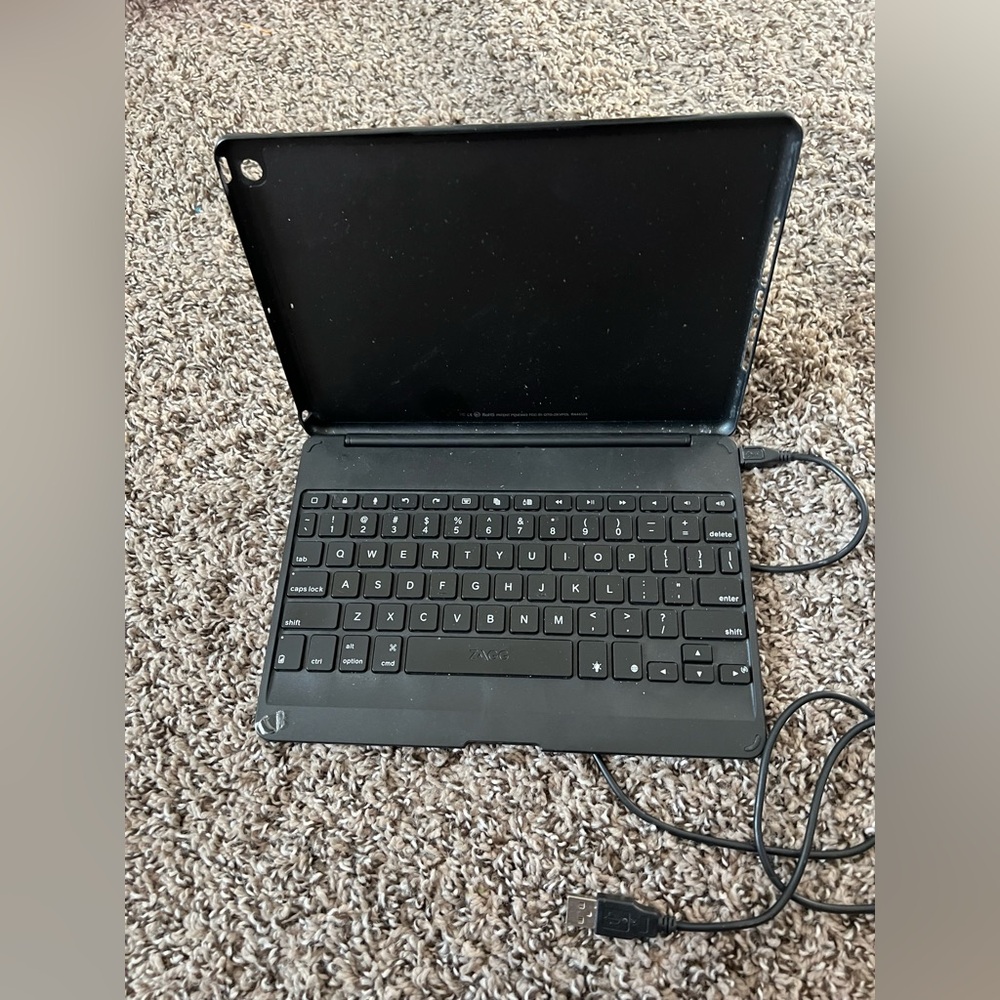 Black ZAGG Keyboard Case for iPad Air